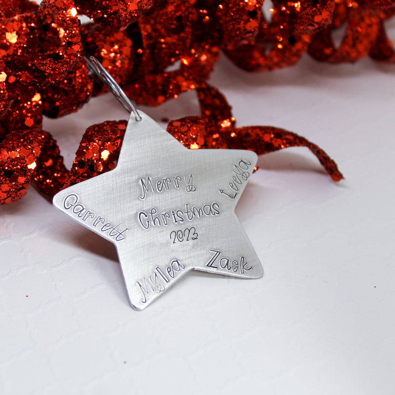 Personalized Star Christmas Ornament