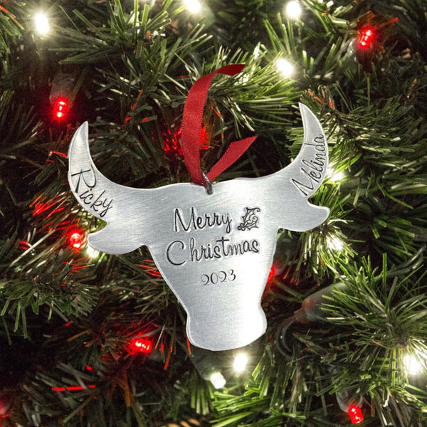 Bull Christmas Ornament