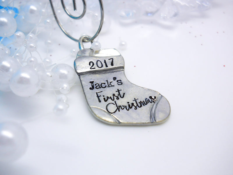 Personalized Christmas Stocking Ornament - Sweet Tea & Jewelry