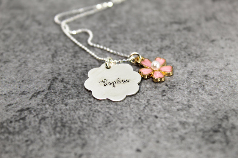 Flower girl necklace, Flower girl proposal