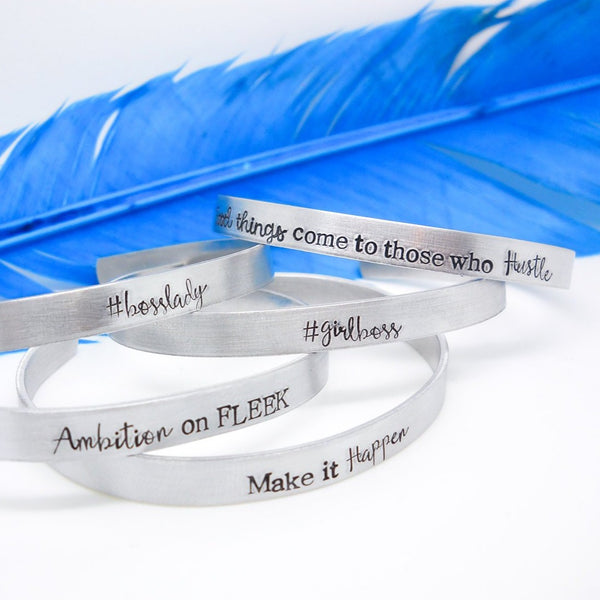Make it Happen bracelet, Inspirational bracelet, - Delena Ciastko Designs