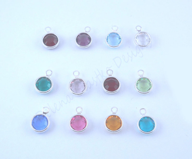 Sterling Silver Cupped Mothers Necklace With Kids Names, Birthstone options