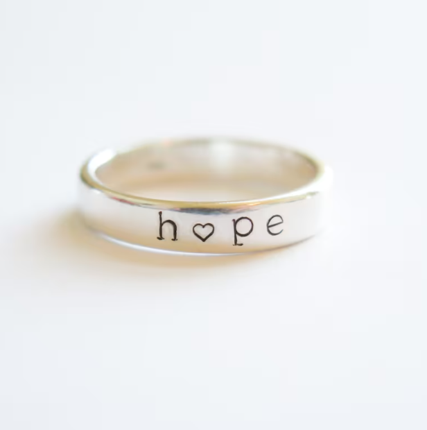 Word of the year Sterling Silver Ring